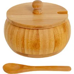 Банка для зберігання сипучих продуктів Elen Dekor з ложкою 11 см (815-051) - мініатюра 2