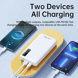 Зовнішній акумулятор Remax RPP-316 Noah Series 20W + 22.5W 20000 mAh білий - мініатюра 3