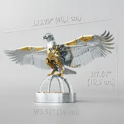 Конструктор Metal Time Колекційна модель Unity Wings Eagle Golden Armor (MT101GA/READY) - мініатюра 10