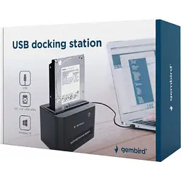 Док-станція для накопичувачів Gembird 2.5\3.5 SATA HDD, USB 2.0 (HD32-U2S-5) - мініатюра 4