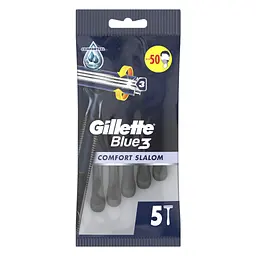 Бритва Gillette Blue 3 Comfort Slalom 5 шт. (8006540808689) - мініатюра 2