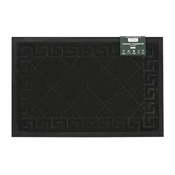 Килимок придверний Eco Fabric Смужки з кромкою чорний 40 х 60 см (4060-111)