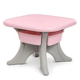 Дитячий столик з двома стільцями NEW TABLE-8 сіро-рожевий - мініатюра 2