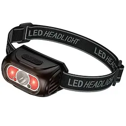 Ліхтар з кріпленням на голову Hoco DL24 (500mAh) Black - мініатюра 2