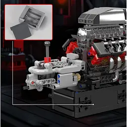 Конструктор Mould King Mking Двигун і коробка передач Muscle Car V8 (10225) [161086] - мініатюра 5