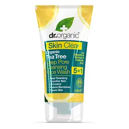 Гель для глибокого очищення для масної шкіри обличчя 5 в 1 Skin Clear Dr.Organic 125 мл - мініатюра 2