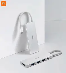 Док-станція адаптер MiJia Mi Type-C 5 in 1 Docking Station (BHR6812CN) - мініатюра 5