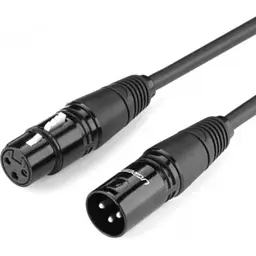 Кабель мультимедійний XLR M to XLR F 2.0m AV130 black Ugreen (20710)