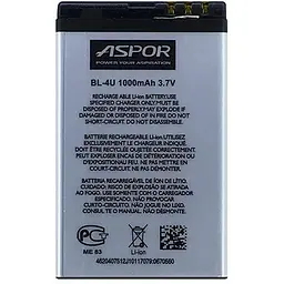 Акумулятор Aspor BL-4U для Nokia 310/500/300/6600i/5250