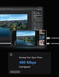 Кабель USB-A → USB-C Yosou 2 м (2 шт.), швидка зарядка 3A - мініатюра 6