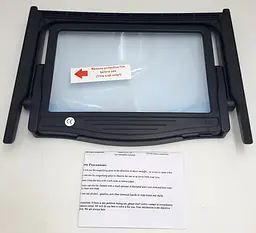 Лупа з LED підсвічуванням на штативі трансформер 5-кратне збільшувальне скло універсальне 18×11см Brighter Viewer - мініатюра 8