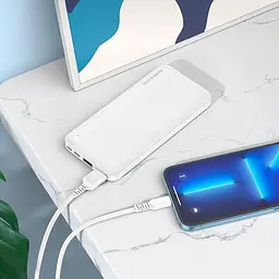 Акумулятор зовнішній Borofone Pindar 10000mAh BJ27 білий - мініатюра 4