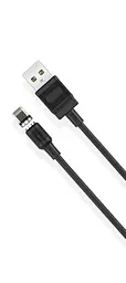USB Кабель XO NB187 Lightning Magnetic 2.1A 1.0m Чорний