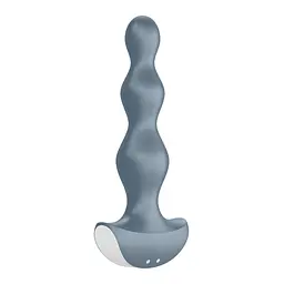 Анальний стимулятор-намистини з двома моторами Satisfyer Lolli-Plug 2, Сірий - мініатюра 6