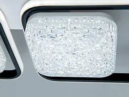 Люстра стельова Diasha LED біла чорна 130W димер - мініатюра 4
