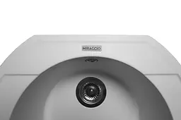 Кухонна мийка гранітна Miraggio Tuluza white 520x483x204 00210402, Білий - мініатюра 6