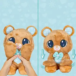 М’яка іграшка Peekapets Ведмедик коричневий 30 см (907867) - мініатюра 5