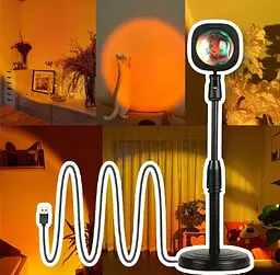 Світлодіодний нічник, фотопроектор, проекція, зйомка для фото - мініатюра 5