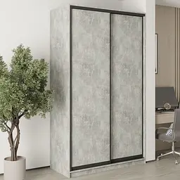 Шафа-купе дводверна MebelStar Стандарт BG 2ДСП 140x60x240 см Бетон (MBS-10052)