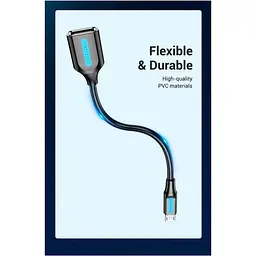 Перехідник Vention Micro-USB — USB-A 0.15 м чорний (CCUBB) [170498] - мініатюра 8