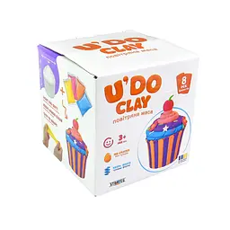 Набір для творчості Strateg UDO Clay Повітряна маса Кекс 30837 Різнокольоровий shop (4823113884307) - мініатюра 2