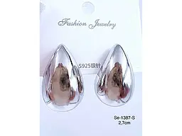 Сережки Stainlees Steel 1 387 - мініатюра 2