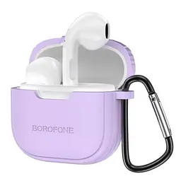 Навушники бездротові Borofone BW29 Charm true wireless BT headset TWS фіолетові - мініатюра 3