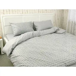 Постельное белье Руно микрофайбер - Grey Braid серый полуторный (22509)