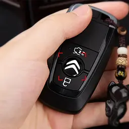 Наклейка з логотипом Citroen для автоключів d=15 мм Пластикова об'ємна (Завод) - мініатюра 3