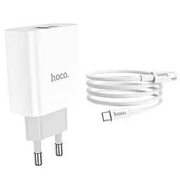 Комплект зарядний набір Hoco C80A Type-C to Type-C cable Rapido 2 порти 1 USB і 1 Type-C - мініатюра 8