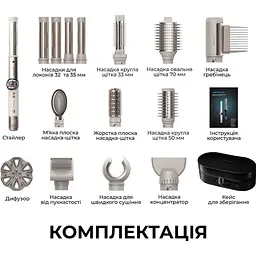 Фен-стайлер Cecotec AirGlam 14in1 Flex Champagne (A01_EU01_114727) [172045] - мініатюра 5