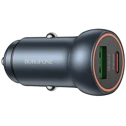 АЗП Borofone BZ32A Fresh PD30W+QC3.0 (1USB-A/1C) Metal gray - мініатюра 3