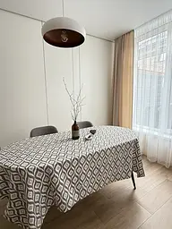 Скатертина столова Ecotton DUCK 150х170 см водовідштовхувальна Абстракт сірий (27951/29) (25033) - мініатюра 5