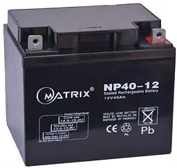 Аккумуляторная батарея для ИБП Matrix AGM VRLA 12 V / 40 А*ч (NP40-12)