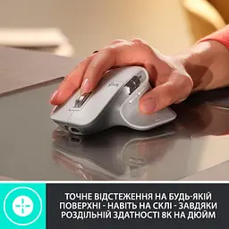 Мишка Logitech MX Master 3S Performance Wireless Mouse Bluetooth Graphite (910-006559) - мініатюра 2