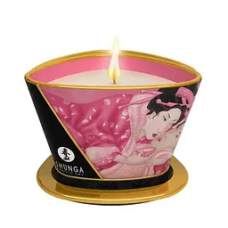 Масажна свічка Shunga Massage Candle – Rose Petals (170 мл) Shunga SH045001; SO2510 93338 - мініатюра 1