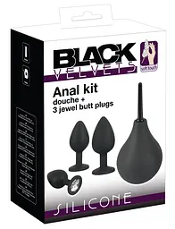 Набір анальних пробок Black Velvets Anal Kit чорний - мініатюра 1