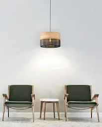 Підвісний світильник, люстра TK Lighting 4799 Nicol E27 1x15W IP20 чорний - мініатюра 2