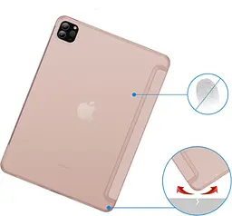 Чохол-книжка BeCover Tri Fold Hard для Apple iPad Pro 12.9 2020/2021/2022 Pink (711721) - мініатюра 2