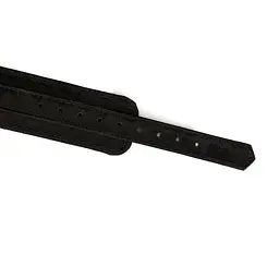 Нашийник з повідцем Liebe Seele Boudoir Amor Collar with Leash Black, три кільця - мініатюра 6
