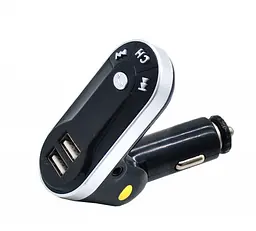 FM Модулятор трансмітер для авто з Bluetooth USB MP3 AUX передавач Broad KCB-909 чорний