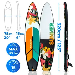 Надувна дошка SUP THUNDER NOX 320 см з веслом - мініатюра 3