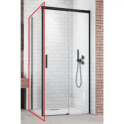 Душова стінка Radaway Idea Black S1 90x200 бокова ліва частина (387050-54-01L)