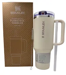 Термокухоль Stanley Quencher ProTour Flip Straw Tumbler з неіржавкої сталі Cream 1,18 л KT7001933