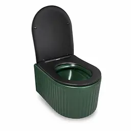 Підвісний безободковий унітаз VBI Torcello Tornado 49x36 см emerald VBI-020802 - мініатюра 4