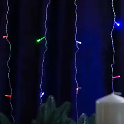 Гірлянда-штора GarlandoPro світлодіодна 240 LED розмір 2x2 м, мультиколор (ZWM2240LEDML) - мініатюра 8