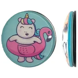 Тримач Поп Сокет New Glass (Скло) Baby Unicorn №40