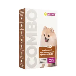 Краплі для собак Vitomax Combo до 4 кг проти паразитів 1.2 мл (3 шт. х 0.4 мл) - мініатюра 5