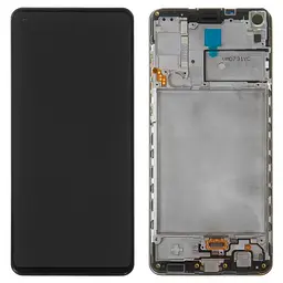 Дисплей Samsung A217 Galaxy A21s, чорний, з рамкою, Original (PRC)