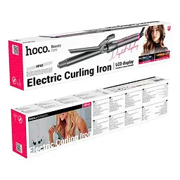 Плойка для укладання волосся HOCO Electric manual curling iron with digital display HP43 |6 leveles powe - мініатюра 2